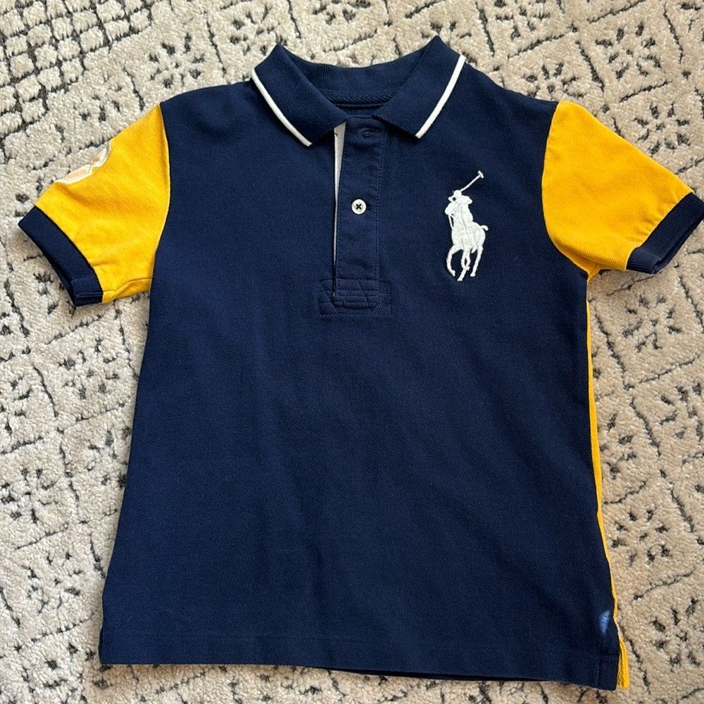 Polo Ralph Lauren Big Pony Cotton Polo Shirt Boy's Sz 5 - Picture 1 of 6